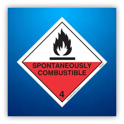 Spontaneously Combustible Sign